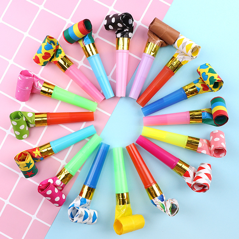 Party Games Gender Reveal - 20/50/100PCS Colorful Whistles Toy Funny Toy