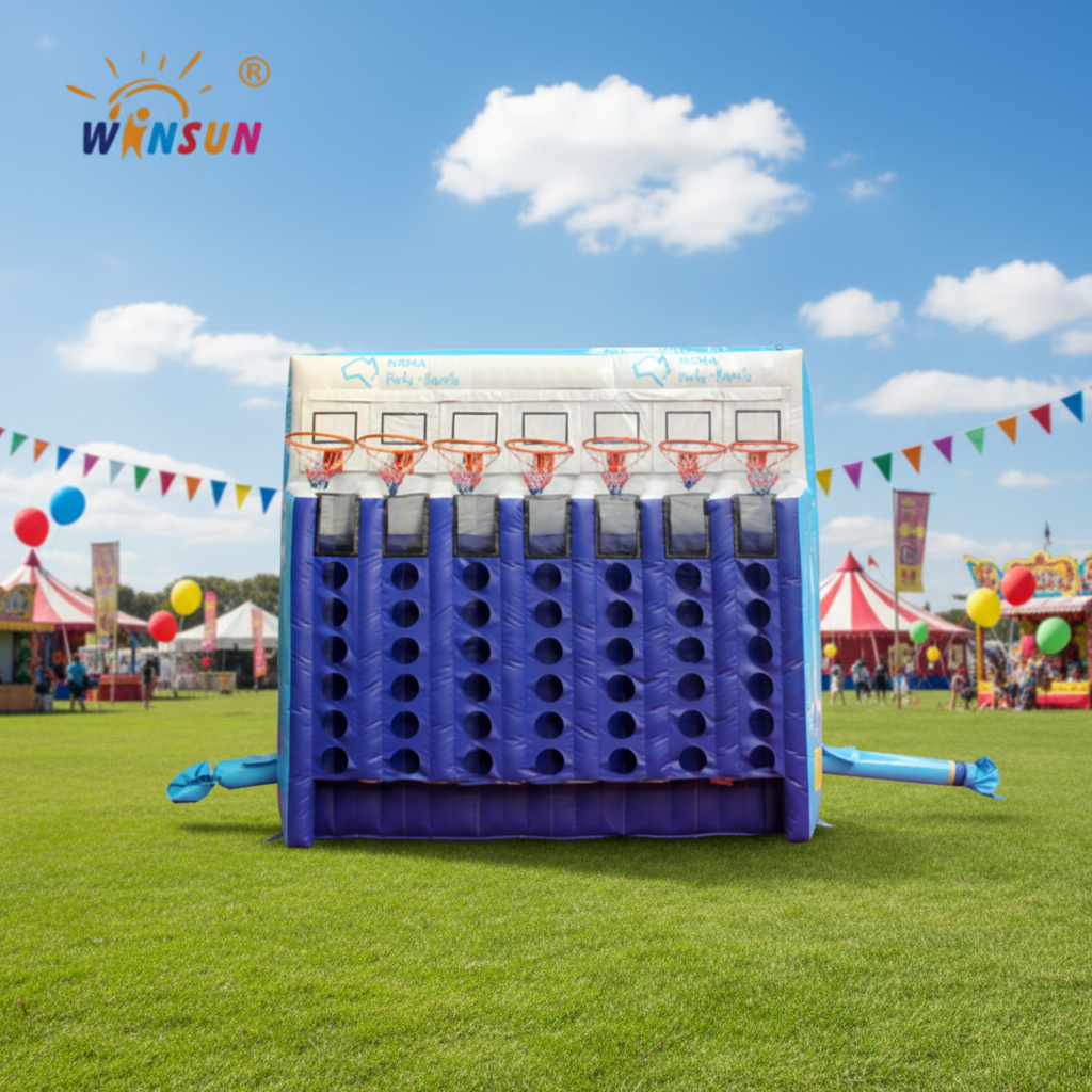 Giant Connect Four - Inflatable Giant Connect Four Basketball Game