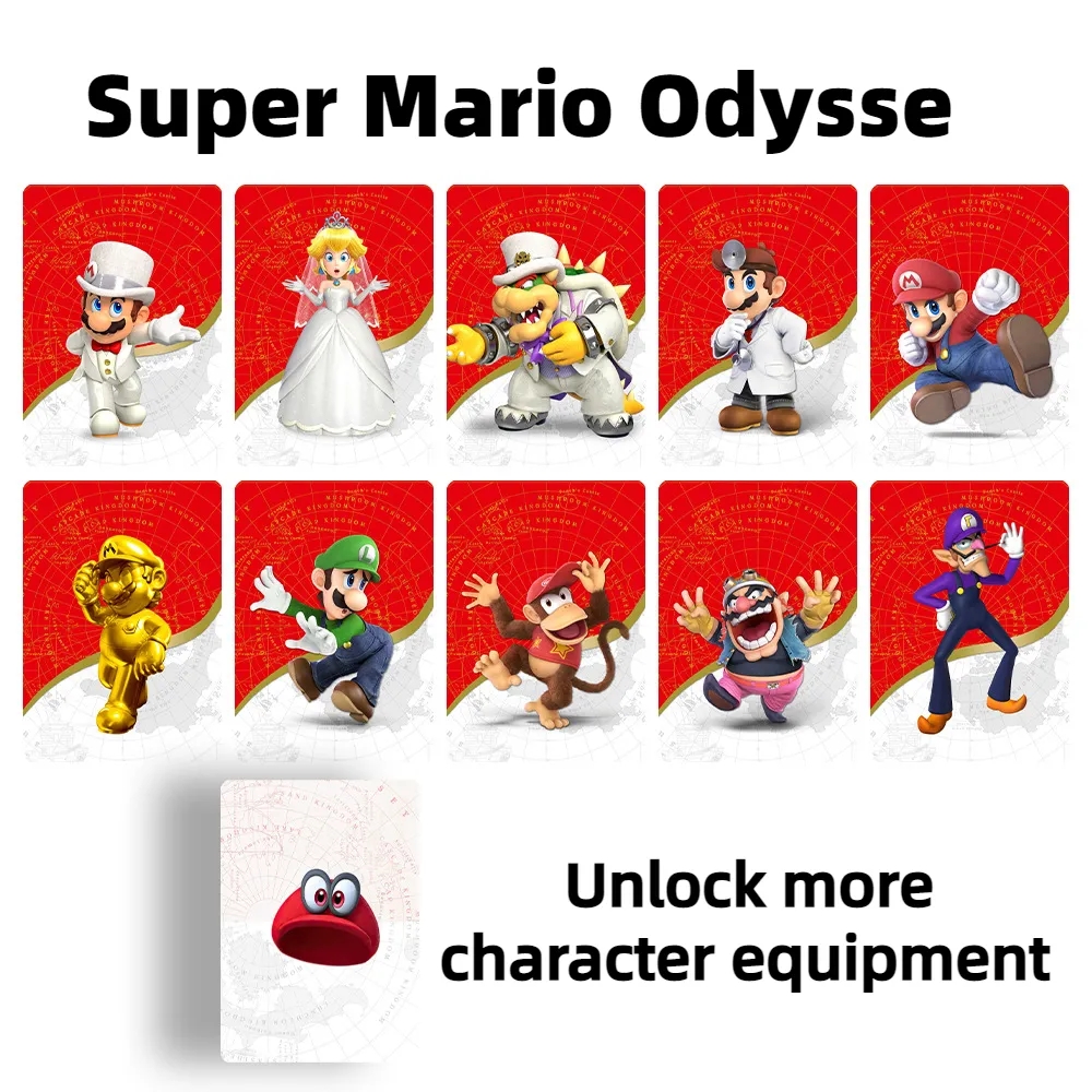 Party Games Switch - New 10Pcs Mario Mini Card Super