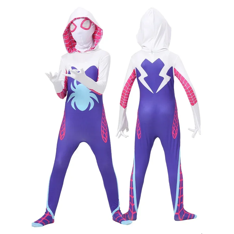 Party Games For Adults And Kids - Adult Kids Gwen Stacy Spider Costume