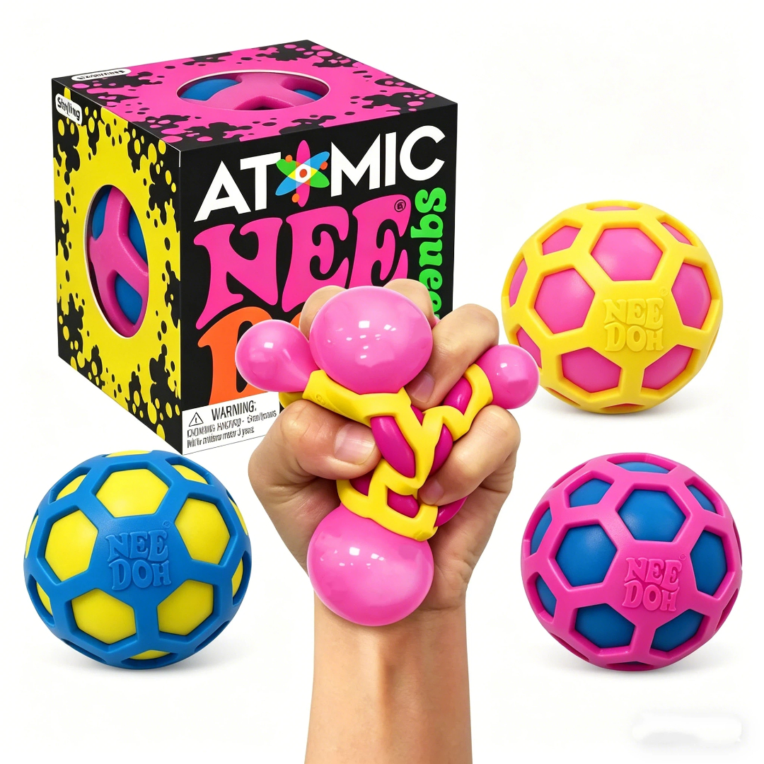 Party Games For Adults And Kids - Schylling Needoh Atomic Stress Relief Ball