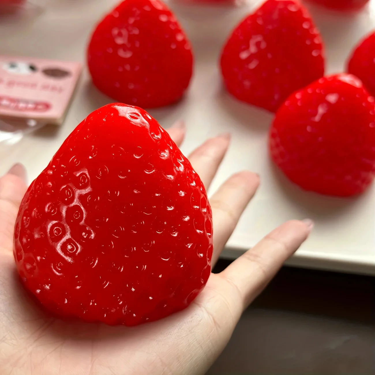 Party Games For Adults And Kids - Strawberry Taba Squishy Fidget Toy -