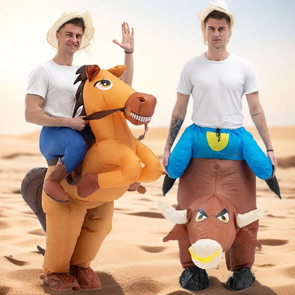 Party Games In Spanish - Fun Inflatable Cowboy Costume for Halloween