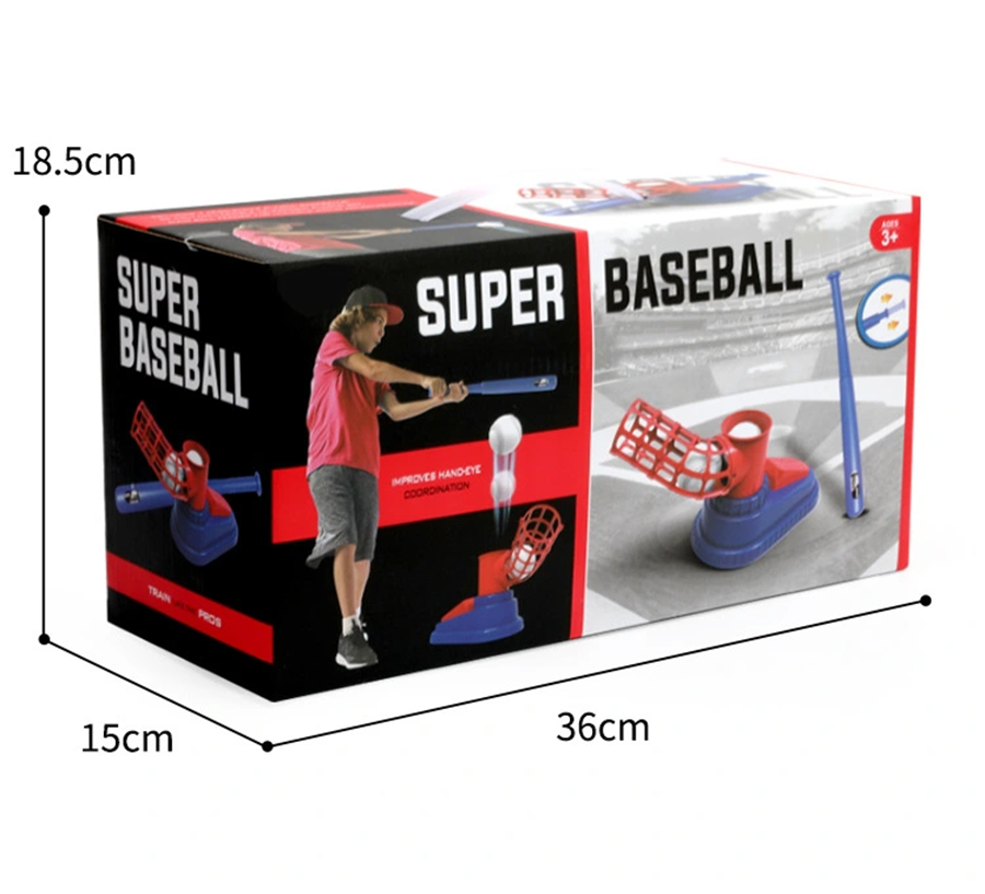 Party Games For 5 Year Olds Indoors - Hot-Selling Baseball Launcher Toy, 2-in-1 Foot-Operated/Manual