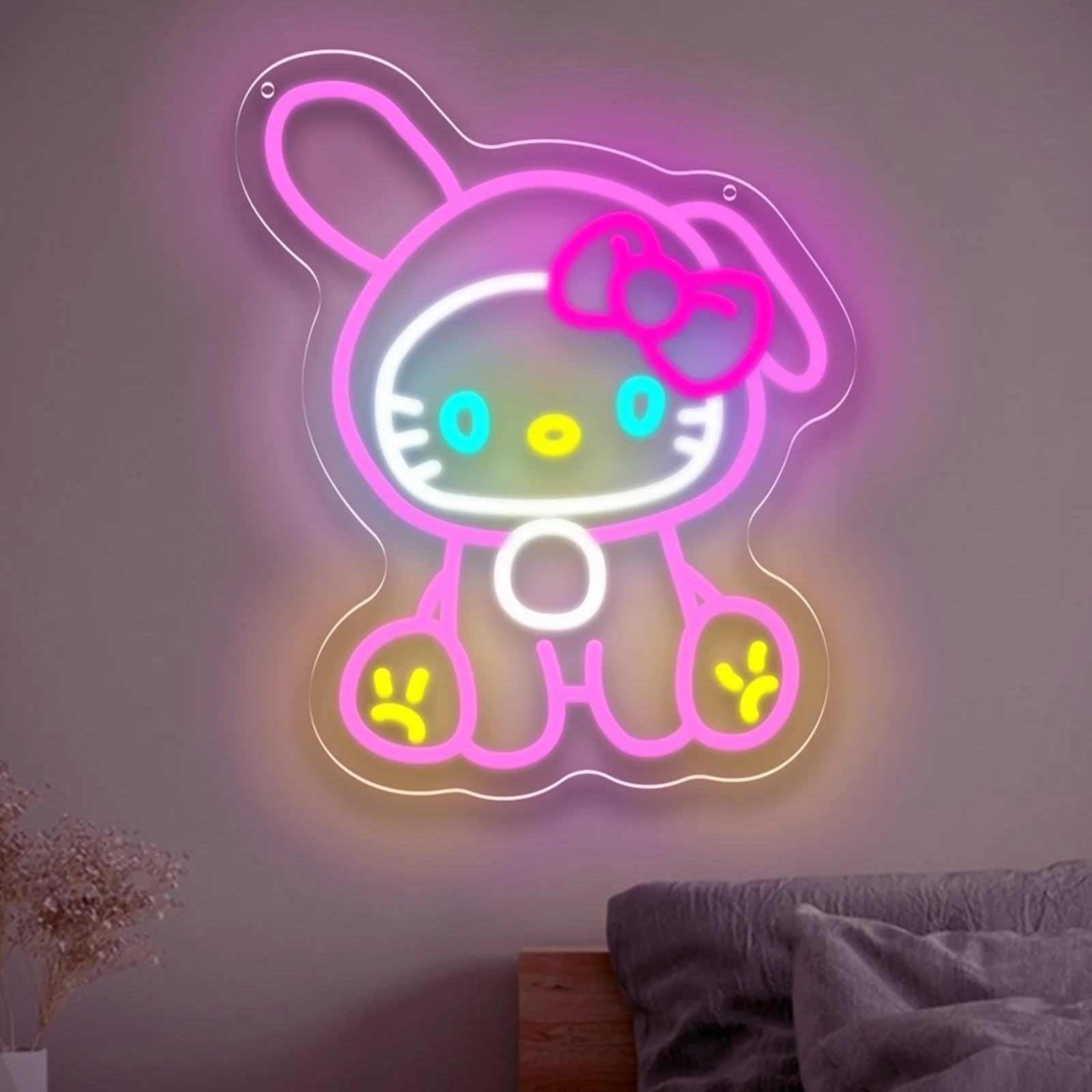 Party Games Girls Night - Hello Kitty Melody Neon Sign Sanrio
