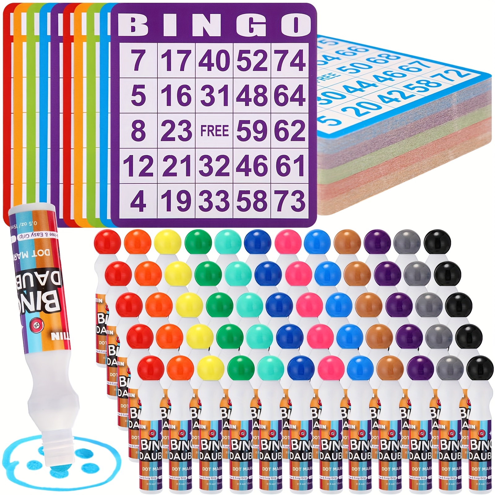 Party Games Kit - Set of 148 Bingo Game Cards