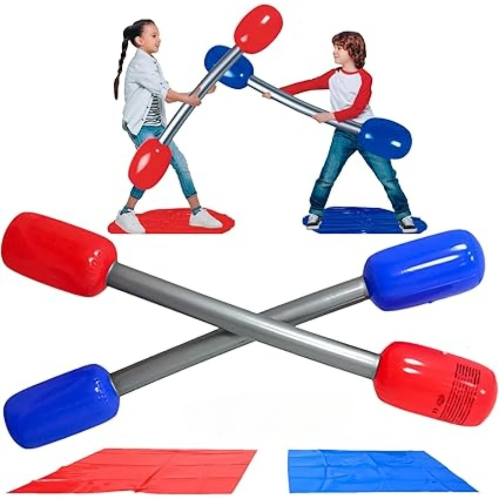 Giant Connect Four - Inflatable Gladiator Game Set with Inflatable