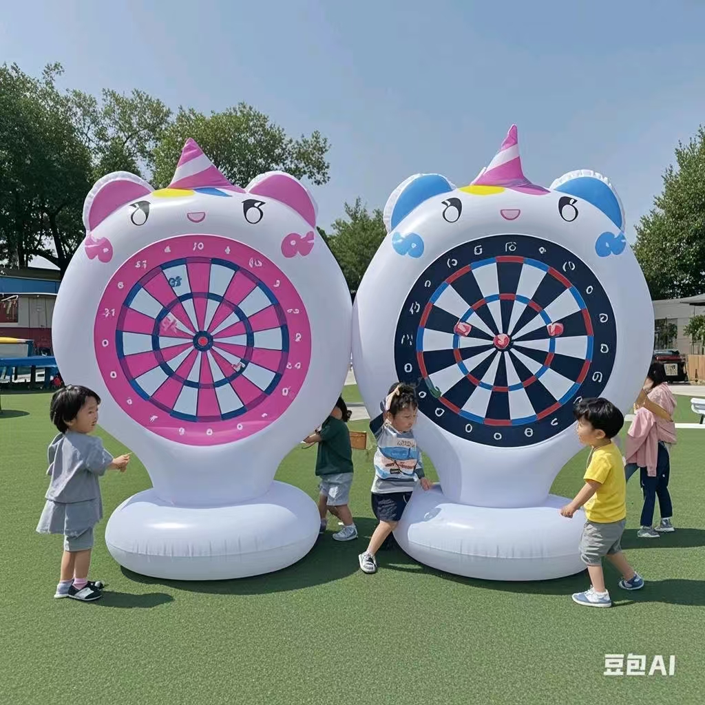 Kids Party Games - Inflatable Unicorn Throwing Game Target Sticky