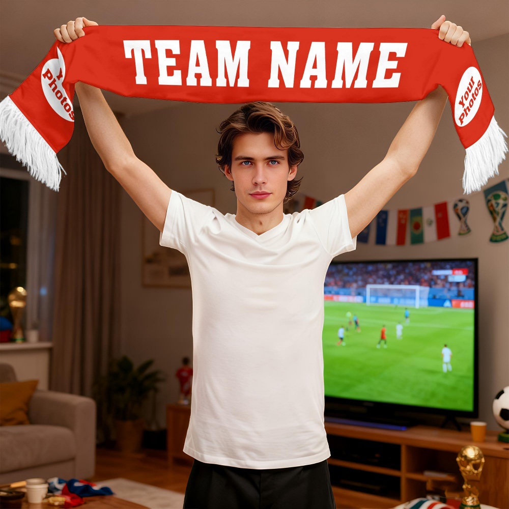 1pc Custom Team Fan Scarf - Pe – Party Games Gender Reveal Bewertung und Preis