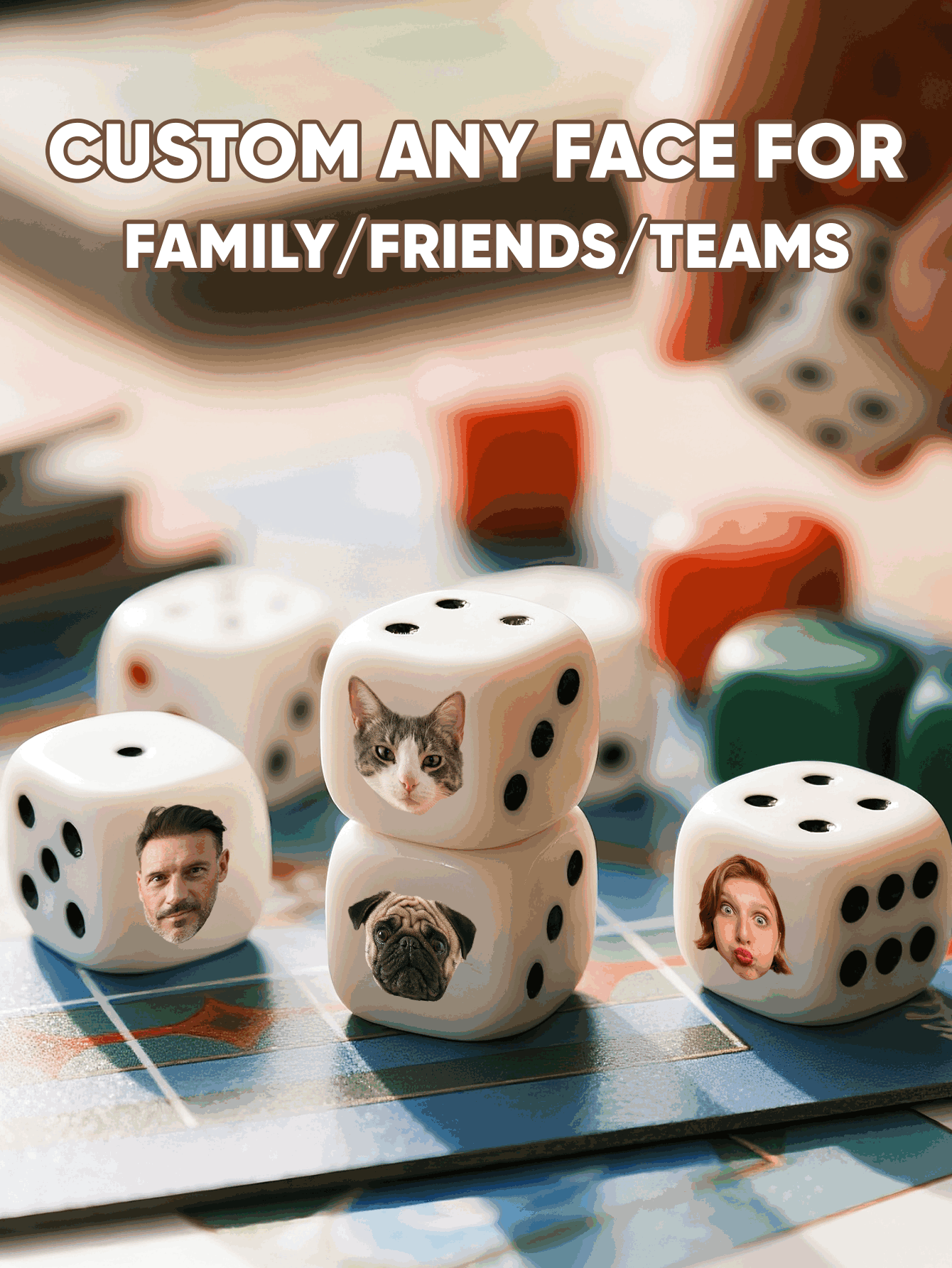 Custom Face Dice Personalized  – Party Games School Bewertung und Preis