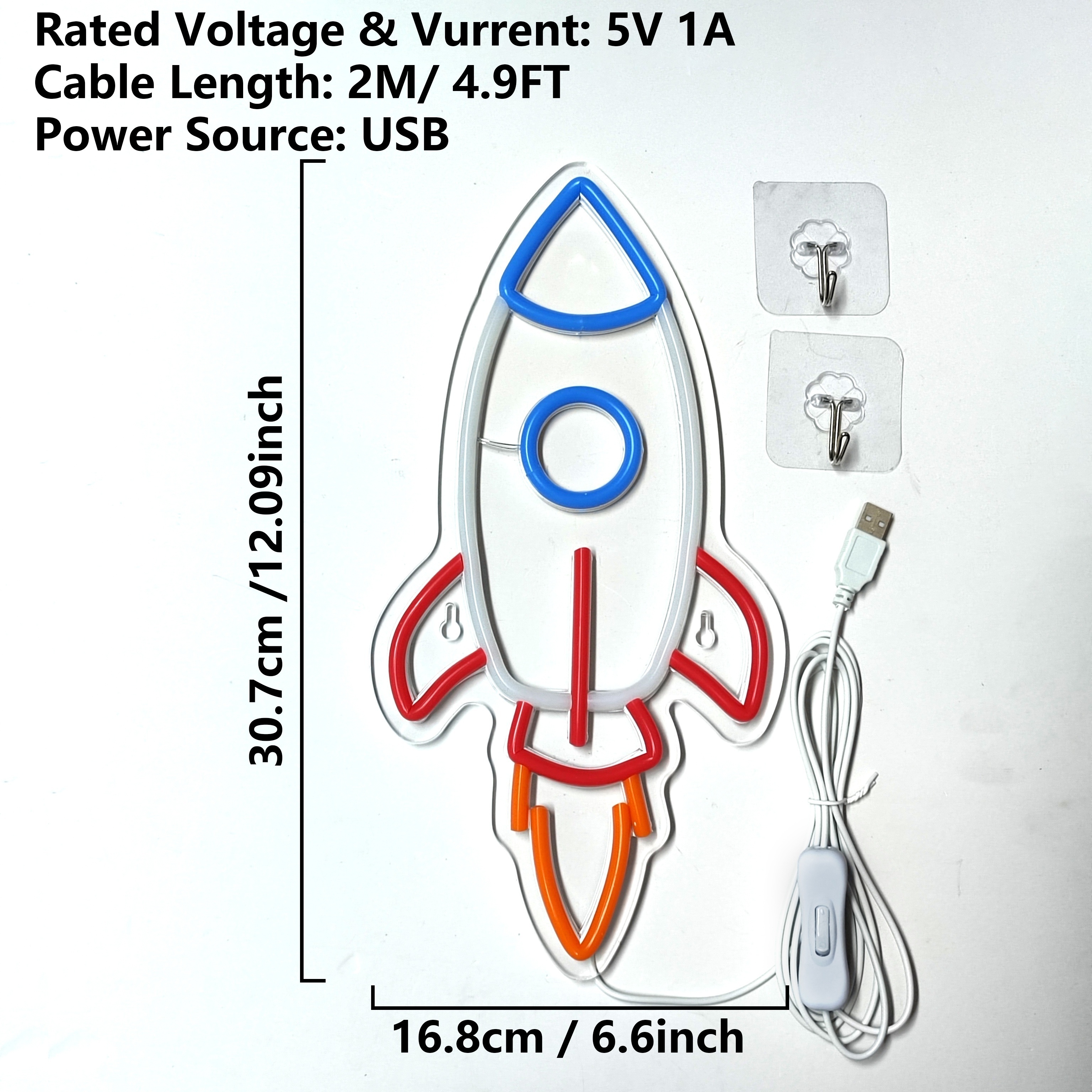 Rocket Neon Sign, USB Powered  – Party Games Switch Bewertung und Preis