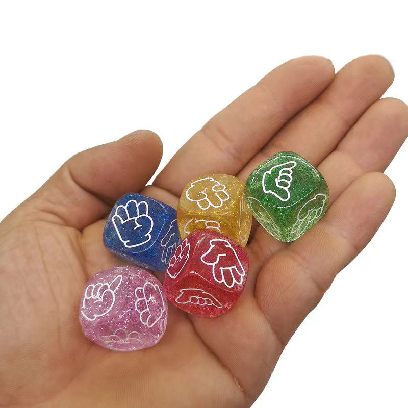 5PCS Rock Paper Scissors Dice  – Party Games Juego Bewertung und Preis