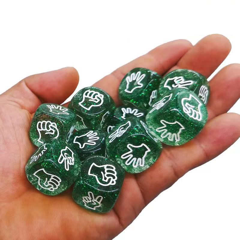 5PCS Rock Paper Scissors Dice  – Party Games Juego Bewertung und Preis