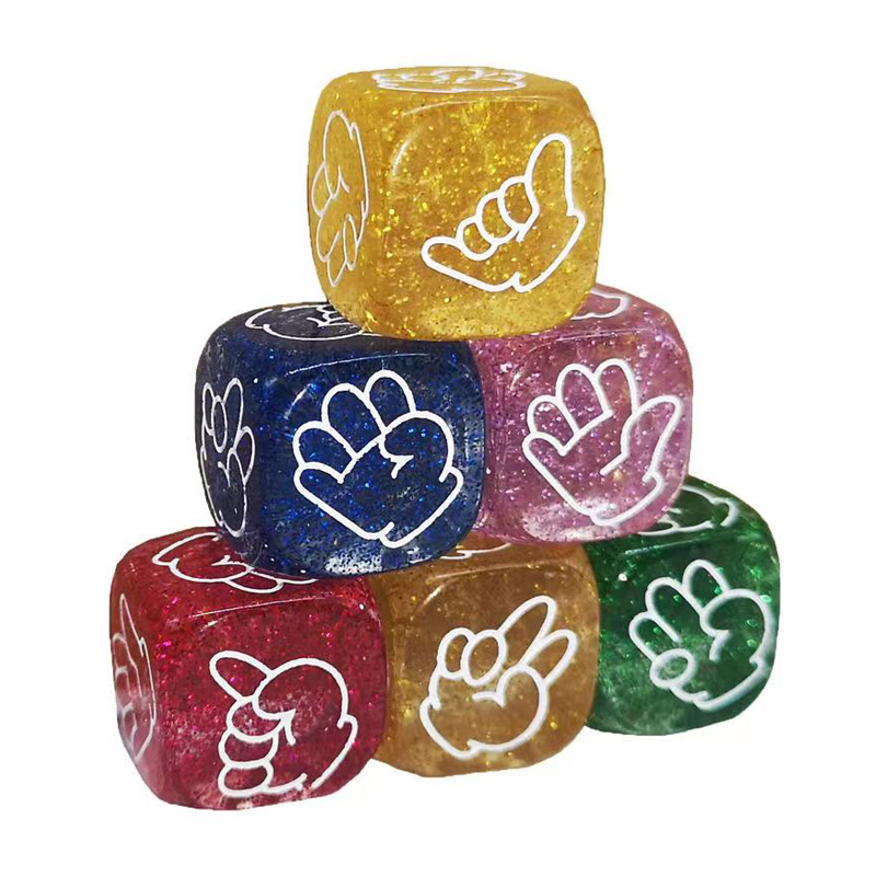 5PCS Rock Paper Scissors Dice  – Party Games Juego Bewertung und Preis