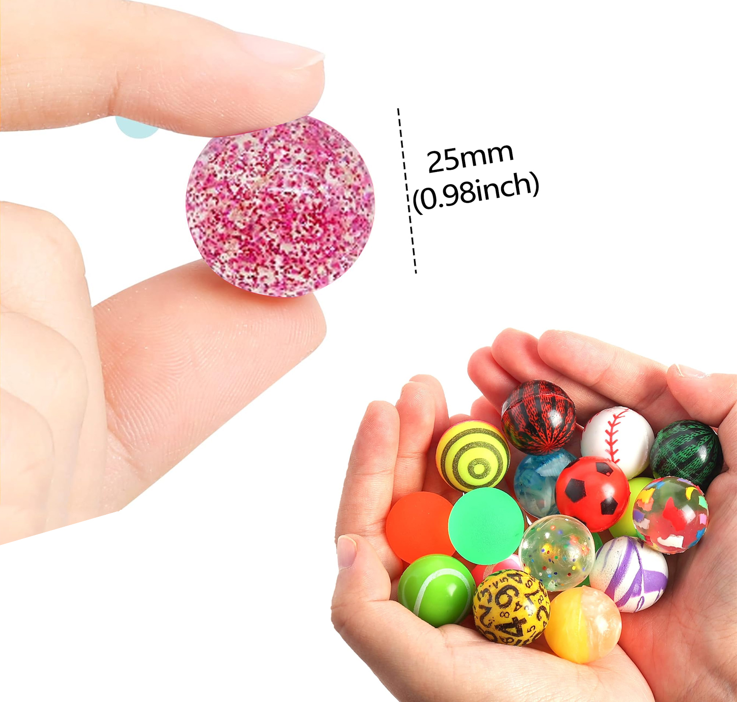 6/100PCS Halloween Bouncy Ball – Party Games Gender Reveal Bewertung und Preis