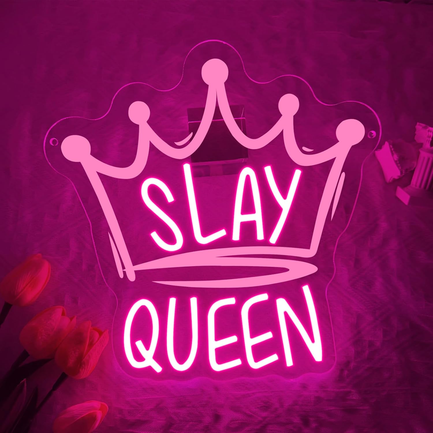 Slay Queen Neon Sign LED Neon  – Party Games Girls Night Bewertung und Preis