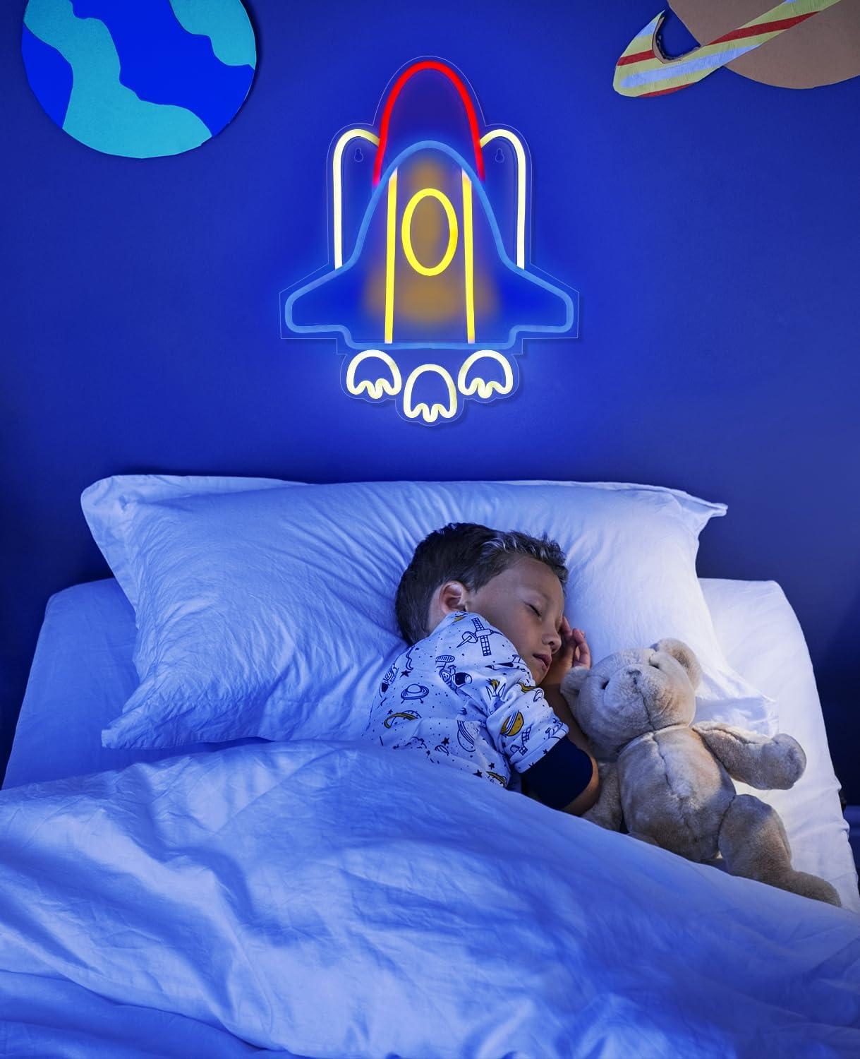 Rocket Neon Sign USB Neon Ligh – Kids Party Games Bewertung und Preis