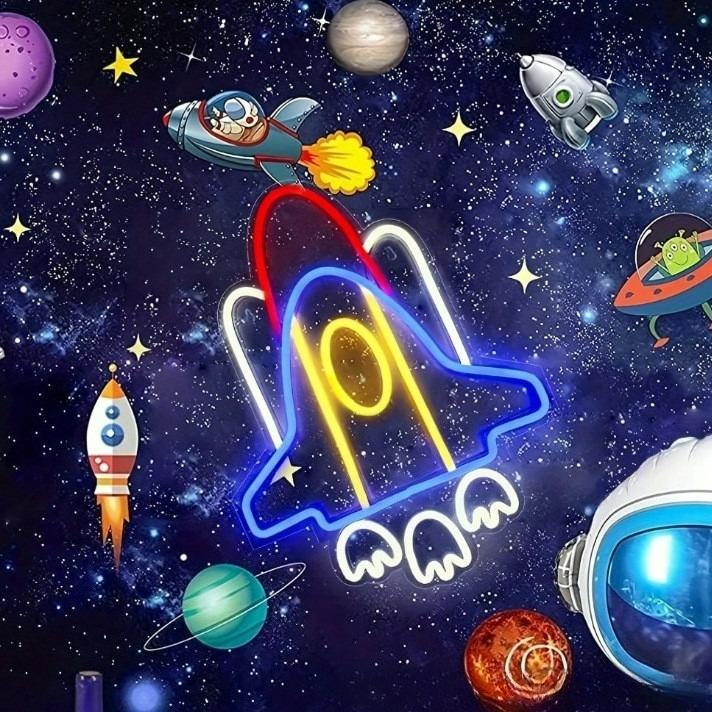 Rocket Neon Sign USB Neon Ligh – Kids Party Games Bewertung und Preis