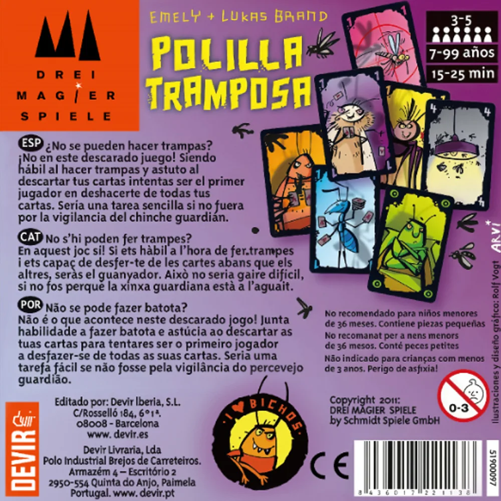 Spanish Polilla Tramposa Card  – Party Games Juego Bewertung und Preis