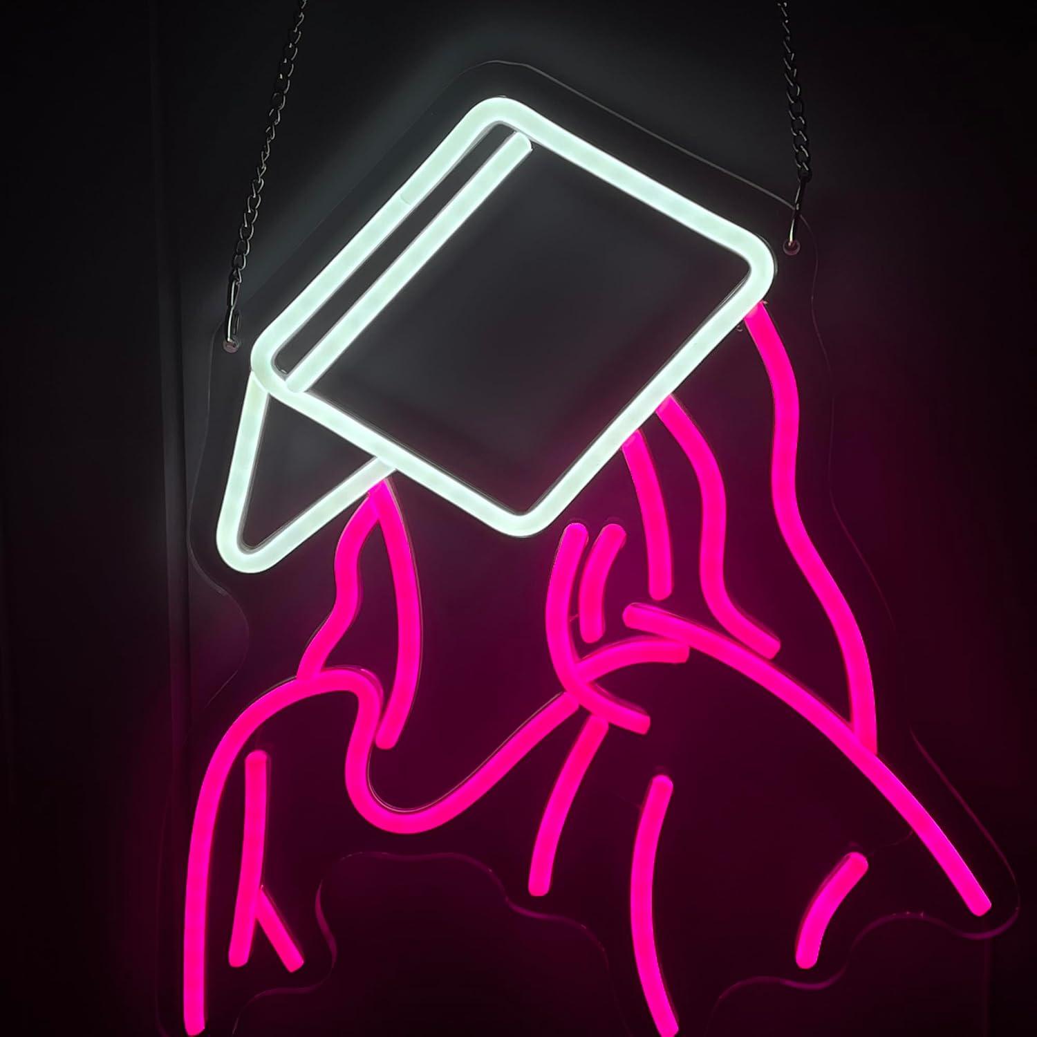 Reading Girl Neon Sign USB Dim – Party Games Girls Night Bewertung und Preis