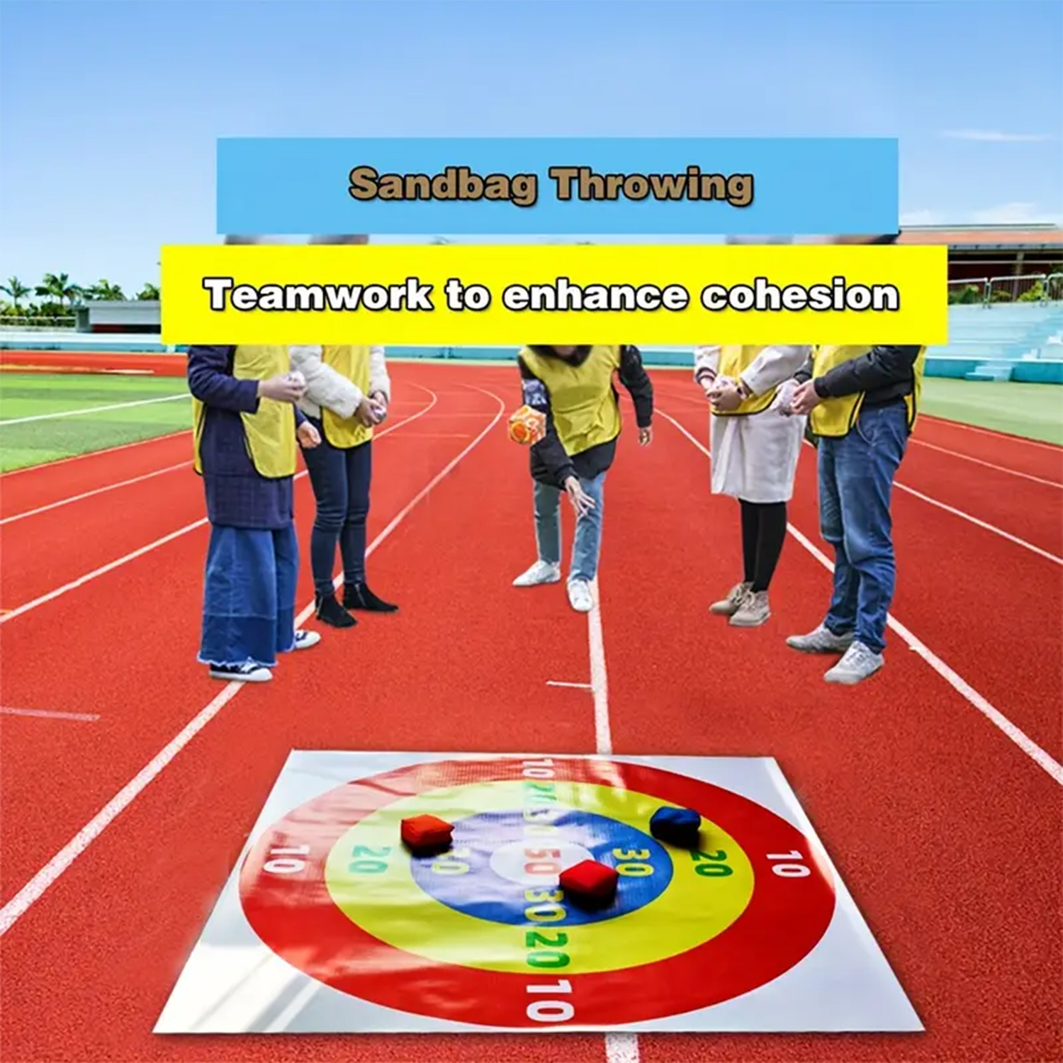 Set, throwing tray and sandbag – Limbo Game Set Bewertung und Preis