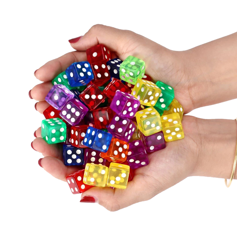 10PCS Transparent Colored Dice – Party Games Juego Bewertung und Preis