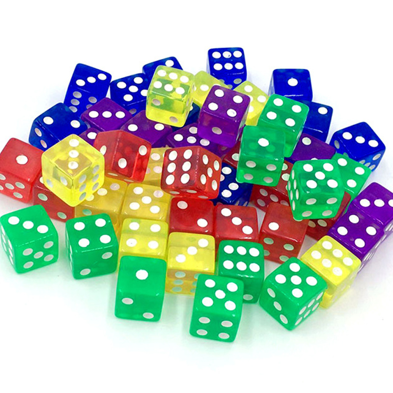 10PCS Transparent Colored Dice – Party Games Juego Bewertung und Preis