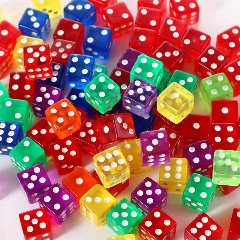 10PCS Transparent Colored Dice – Party Games Juego Bewertung und Preis