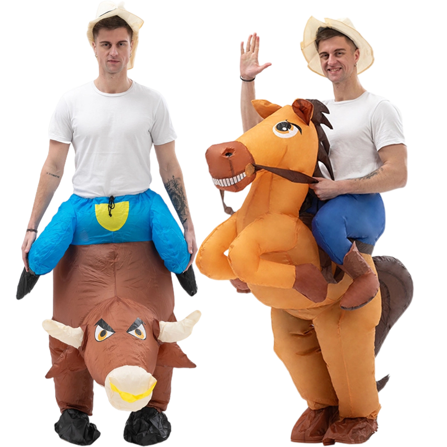Fun Inflatable Cowboy Costume  – Party Games In Spanish Bewertung und Preis
