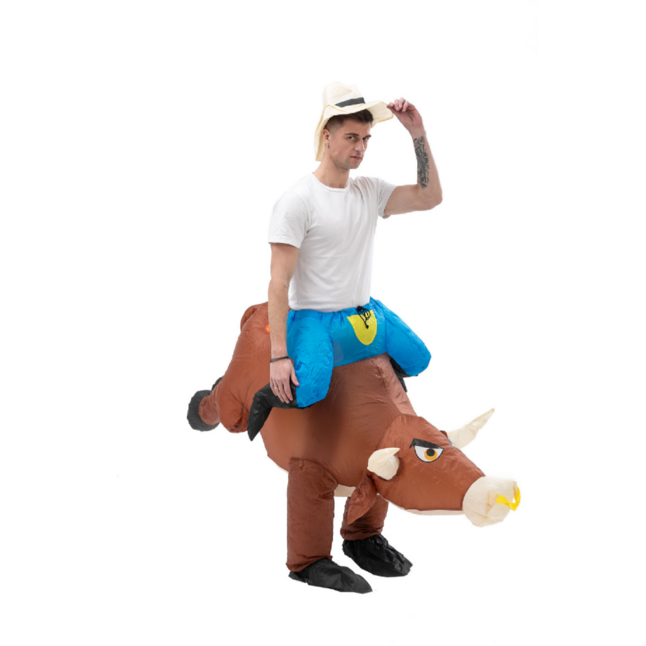 Fun Inflatable Cowboy Costume  – Party Games In Spanish Bewertung und Preis