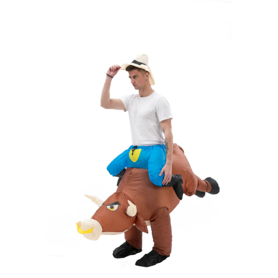 Fun Inflatable Cowboy Costume  – Party Games In Spanish Bewertung und Preis