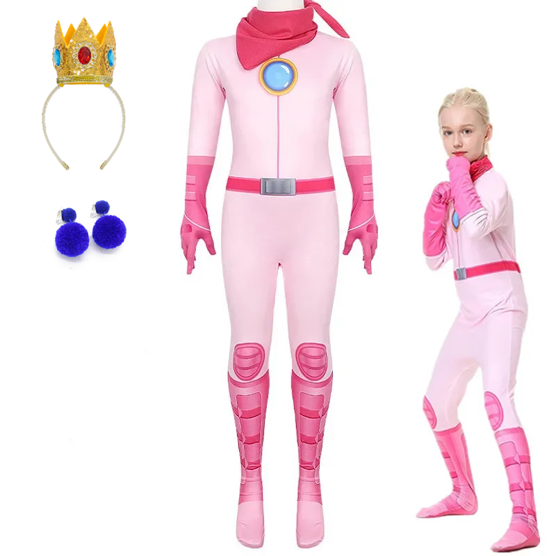 Girls Peach Princess Jumpsuit  – Kids Party Games Bewertung und Preis