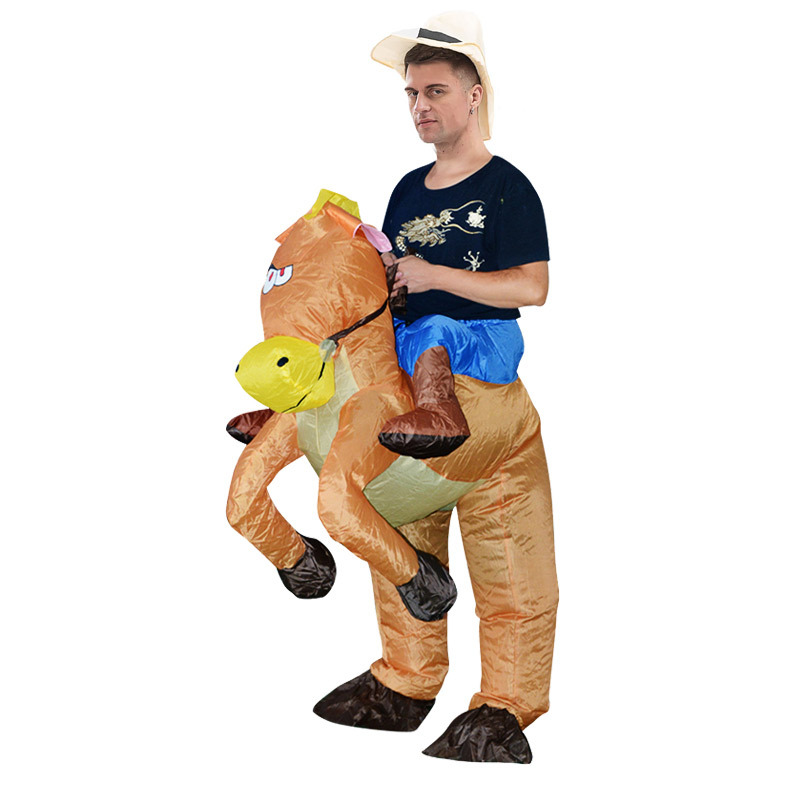 Fun Inflatable Cowboy Costume  – Party Games In Spanish Bewertung und Preis