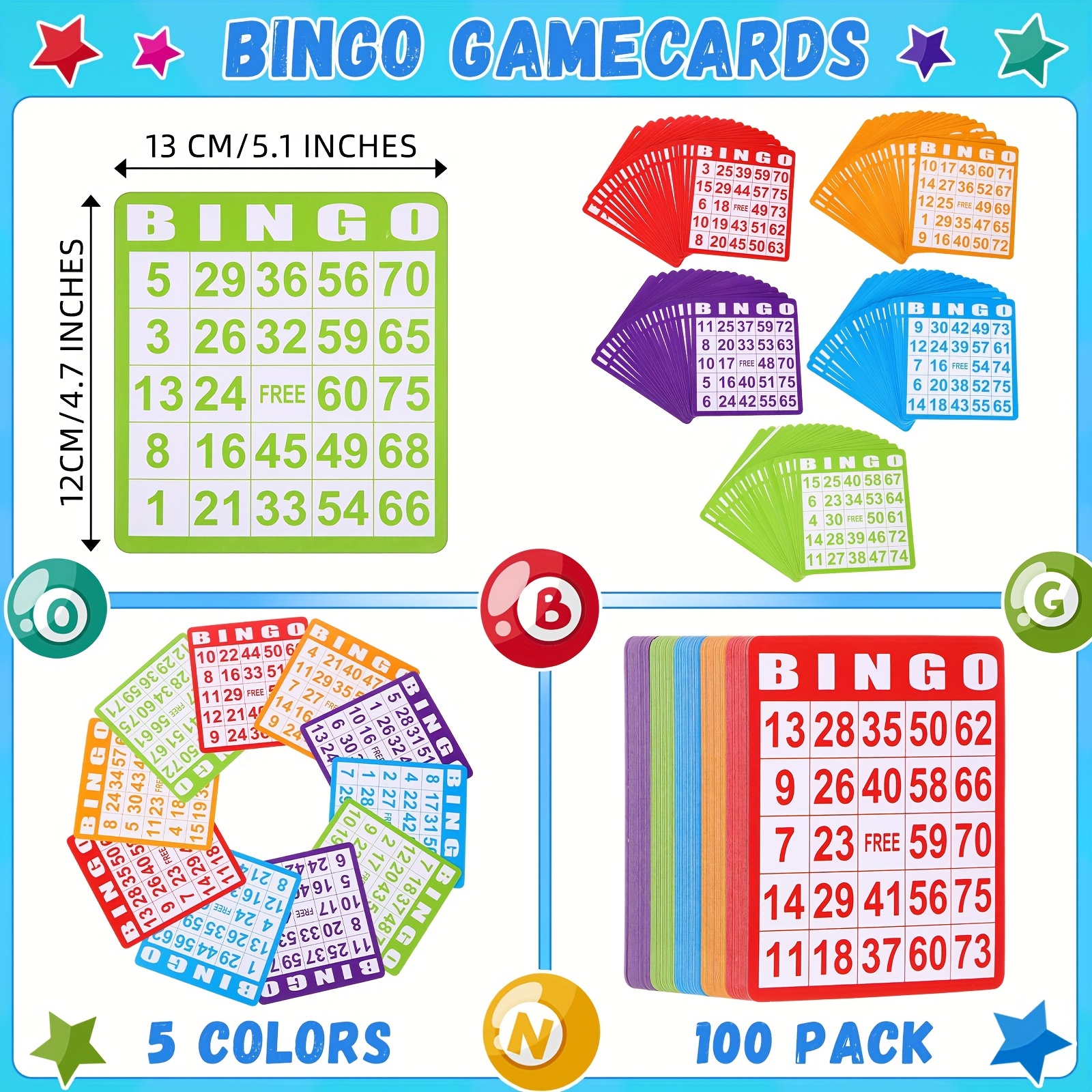 Set of 148 Bingo Game Cards in – Party Games Kit Bewertung und Preis