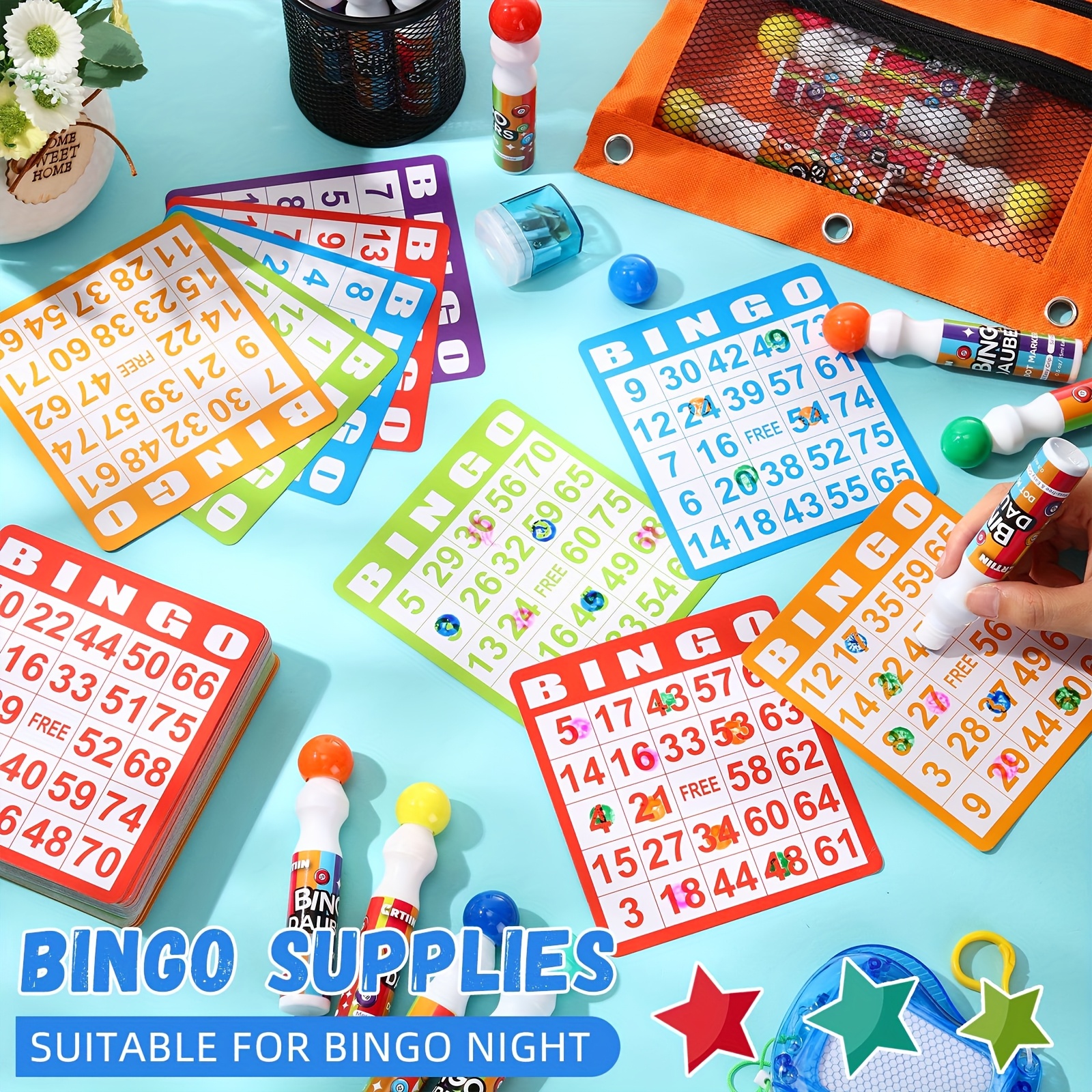 Set of 148 Bingo Game Cards in – Party Games Kit Bewertung und Preis